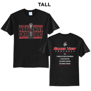 GV FB National Championship Tall Short Sleeve Tee-Black