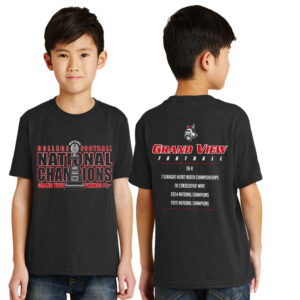 GV FB National Championship Youth Short Sleeve Tee-Black