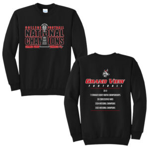GV FB National Championship Unisex Fleece Crewneck Sweatshirt-Black