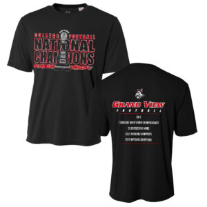 GV FB National Championship Adult Cooling Performance Tshirt – Black