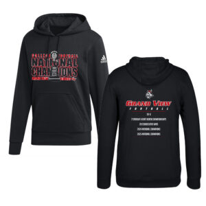 GV FB National Championship Adidas Unisex Fleece Hooded Sweatshirt- Black
