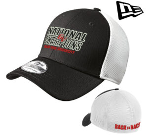 GV FB National Championship New Era Stretch Mesh Cap-Black/White