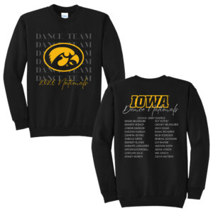Iowa Dance Unisex Core Fleece Crewneck Sweatshirt-Black