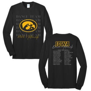 Iowa Dance Unisex Cotton Long Sleeve Tee-Black