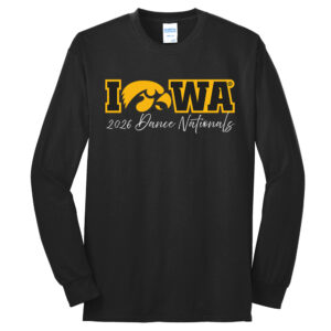 Iowa Dance Unisex Cotton Long Sleeve Tee-Black