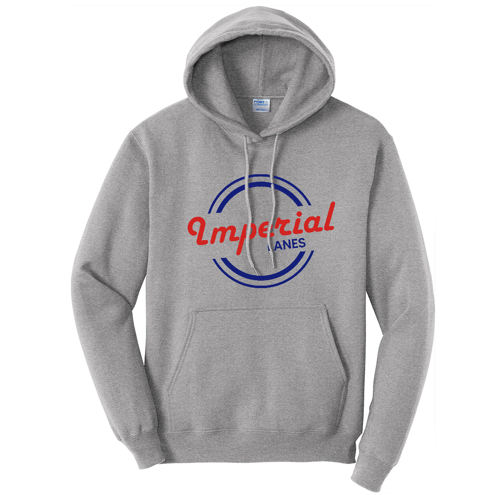 Imperial Lanes Unisex Fleece Hooded Sweatshirt-Athletic Heather