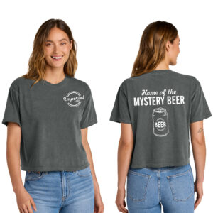 Imperial Lanes Comfort Colors Women’s Heaveweight Boxy Fit Slightly Cropped T-Shirt-Pepper