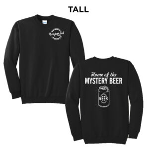 Imperial Lanes Tall Fleece Crewneck Sweatshirt-Black