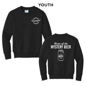 Imperial Lanes Youth Fleece Crewneck Sweatshirt-Black