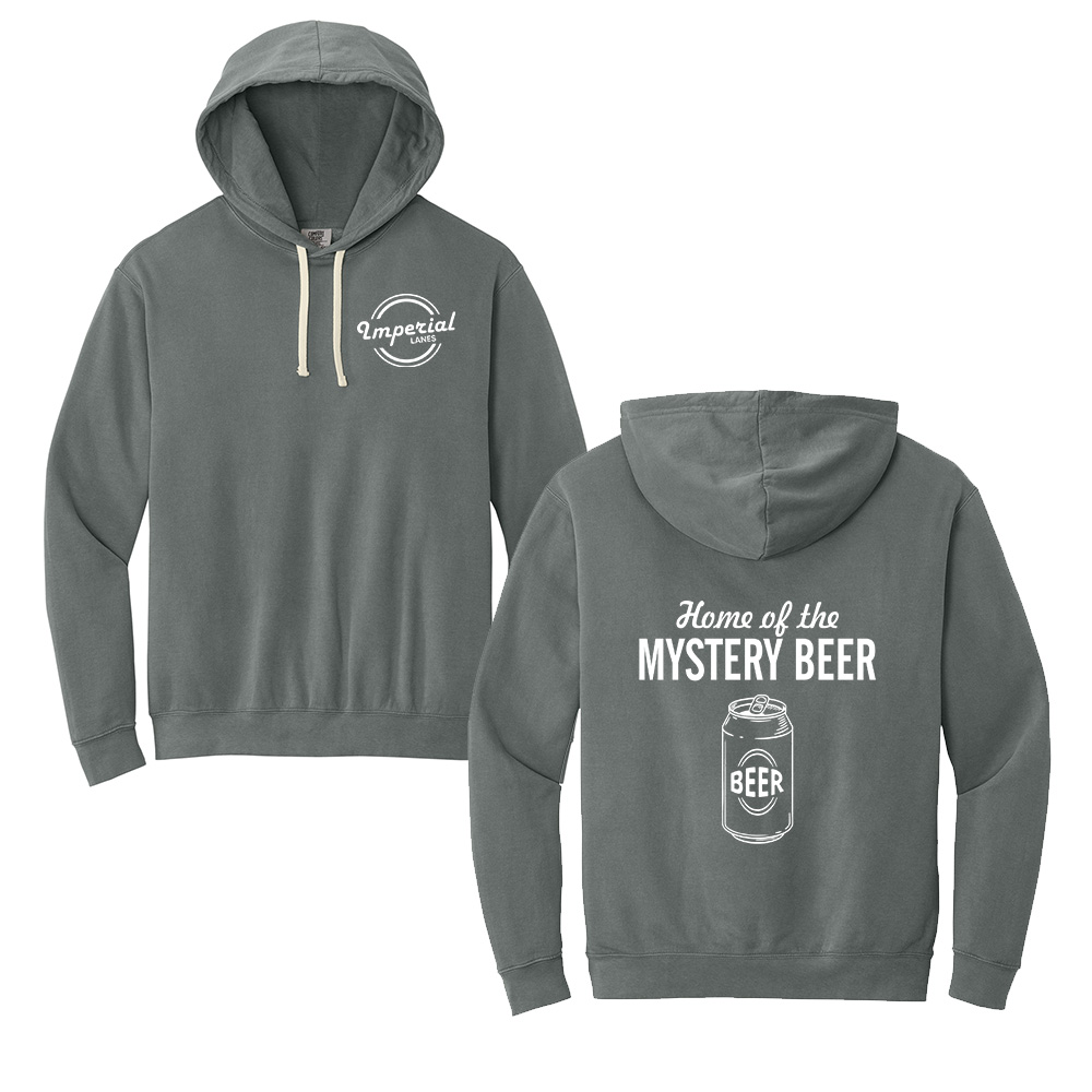 Imperial Lanes Comfort Colors Unisex Lightweight Hooded Sweatshirt-Grey