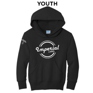 Imperial Lanes Youth Fleece Hooded Sweatshirt-Black