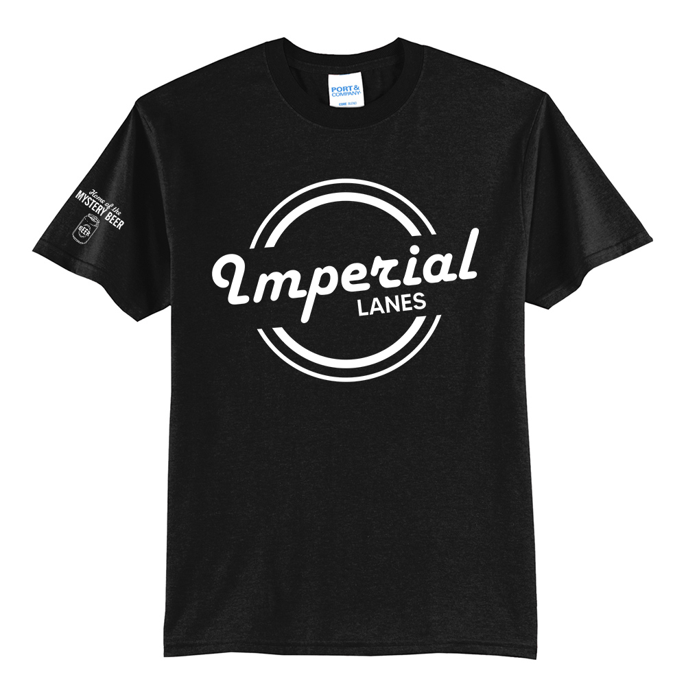 Imperial Lanes Unisex Short Sleeve Tee-Black