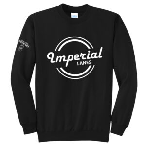 Imperial Lanes Unisex Fleece Crewneck Sweatshirt-Black