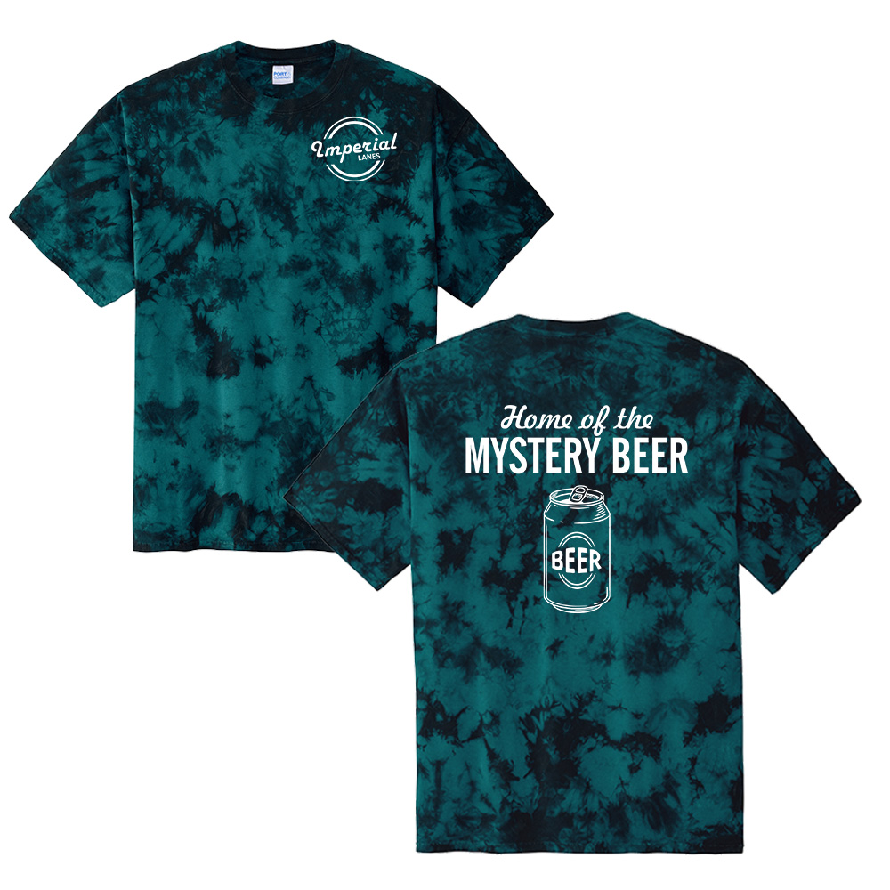 Imperial Lanes Unisex Port Company Crystal Tie-Dye Tee-Black/Teal