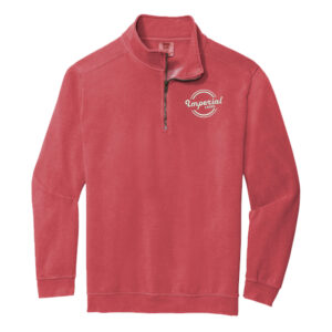 Imperial Lanes Comfort Colors  Ring Spun 1/4-Zip Sweatshirt Unisex-Crimson
