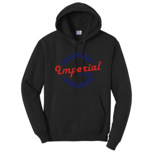 Imperial Lanes Unisex Fleece Hooded Sweatshirt-Black