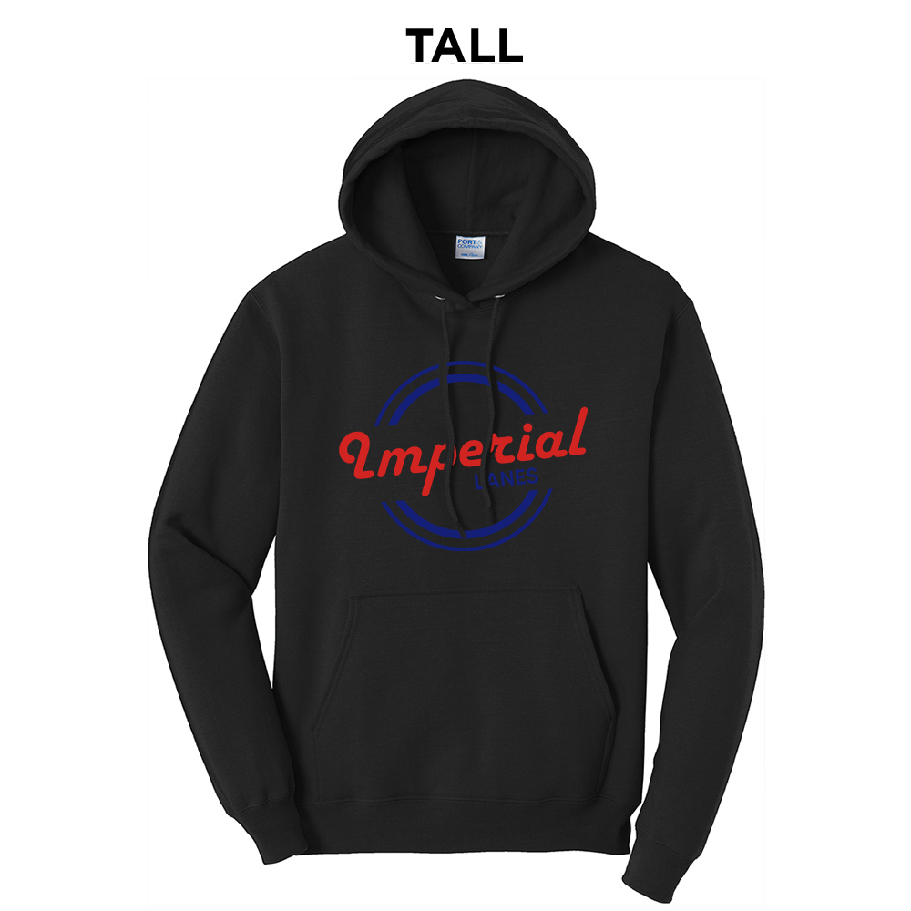 Imperial Lanes Tall Fleece Hooded Sweatshirt-Black
