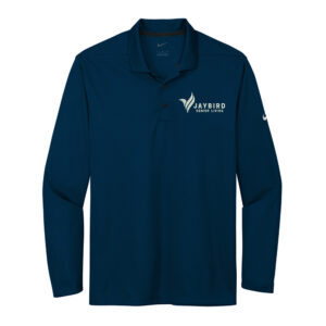 Jaybird Nike Dri-FIT Micro Pique 2.0 Long Sleeve Polo-Navy