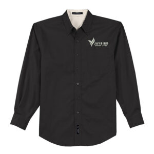 Jaybird Port Authority Long Sleeve Easy Care Shirt-Black