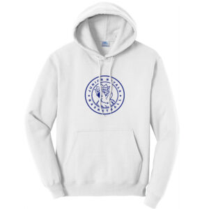 Larkin JR BB Unisex Fleece Hooded Sweatshirt-White