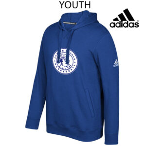 Larkin JR BB Adidas Youth Fleece Hooded Sweatshirt-Royal