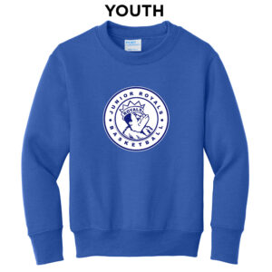 Larkin JR BB Youth Fleece Crewneck Sweatshirt-Royal
