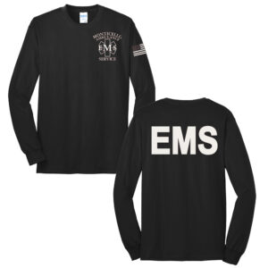 Monticello EMS Unisex Long Sleeve Tee-Black
