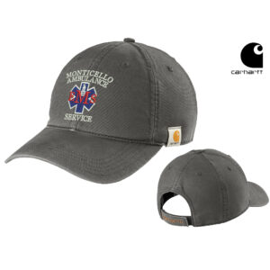 Monticello EMS Carhartt Cotton Canvas Cap-Gravel