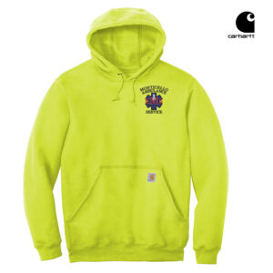 Monticello EMS Carhartt Men Midweight Hooded Sweatshirt-Brite Lime