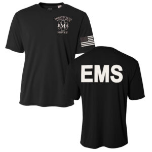Monticello EMS Adult Men Cooling Performance Tshirt -Black