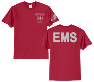 Monticello EMS Unisex Short Sleeve Tee-Red
