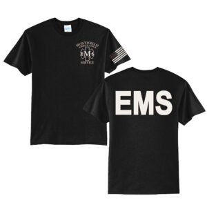 Monticello EMS Unisex Short Sleeve Tee-Black