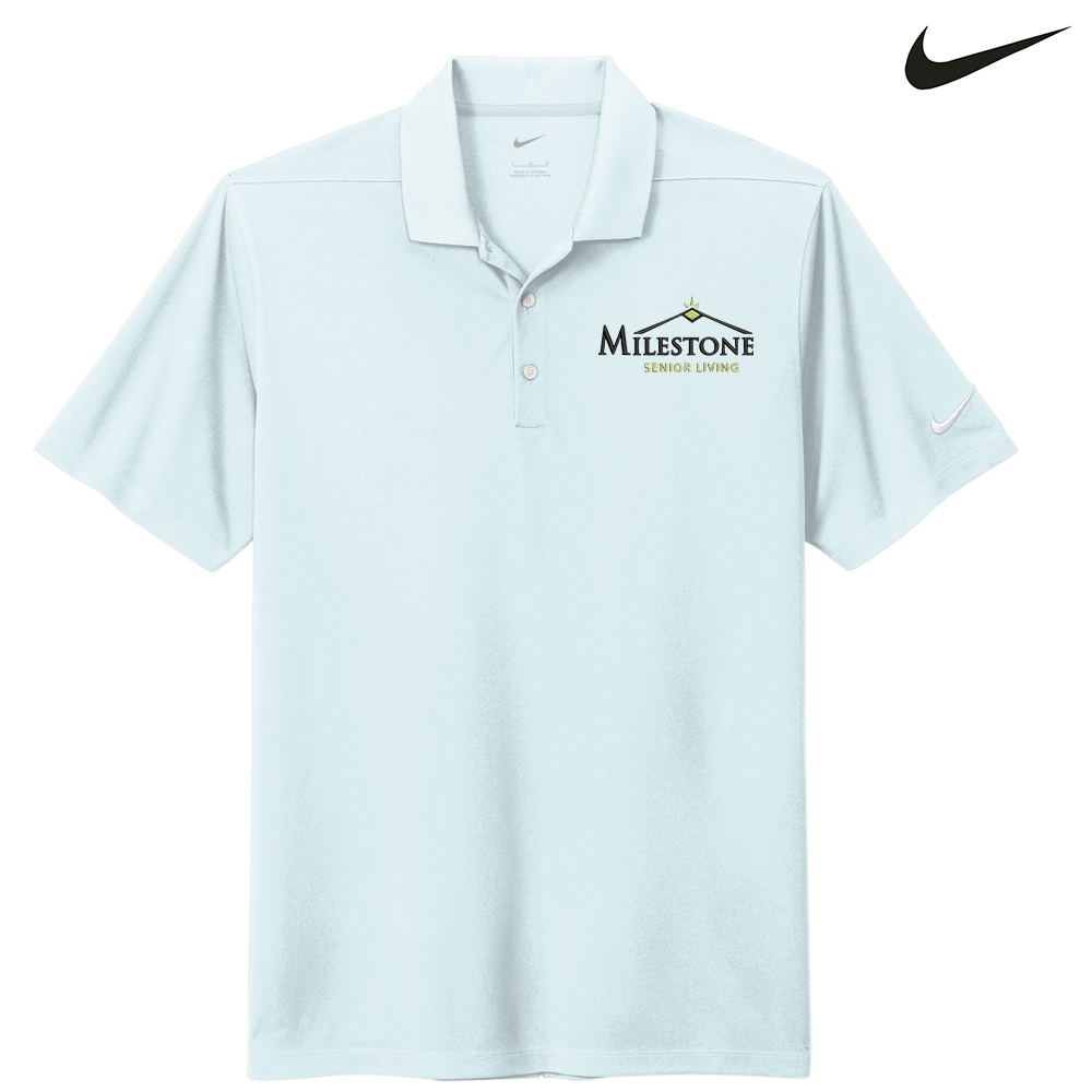 Milestone Senior Living Nike Dri-FIT Micro Pique 2.0 Polo Men-Blue Tint