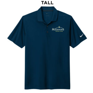 Milestone Senior Living Nike Dri-FIT TALL Micro Pique 2.0 Polo Men-Navy