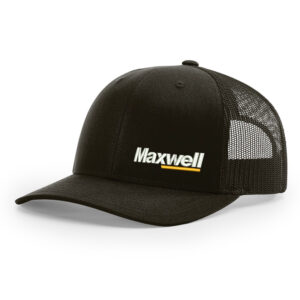 Maxwell Construction Richardson Pro Crown Mesh Back solid color Adjustable back cap-Coffee