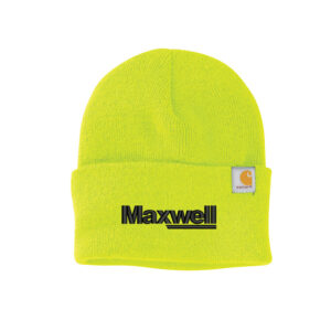 Maxwell Construction Carhartt Acrylic Watch Cap 2.0 beanie stocking cap with cuff-Brite Lime