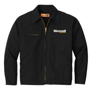 Maxwell Construction CornerStone men – Duck Cloth Work Jacket-Black (L-6x)