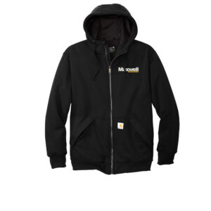Maxwell Construction Carhartt Adult Midweight Thermal-Lined Full-Zip Sweatshirt-Black