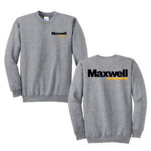 Maxwell Construction Unisex Fleece Crewneck Sweatshirt-Athletic Heather
