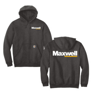 Maxwell Construction Carhartt Men Midweight Hooded Sweatshirt-Carbon Heather
