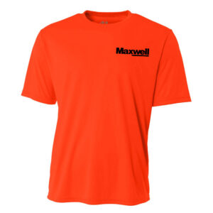 Maxwell Construction Adult Cooling Performance Tshirt -Safety Orange