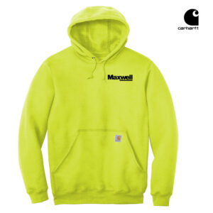 Maxwell Construction Carhartt Men Midweight Hooded Sweatshirt-Brite Lime