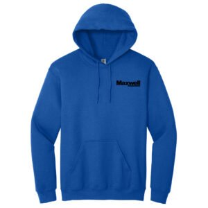 Maxwell Construction Unisex Fleece Hooded Sweatshirt-Royal