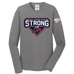 OFC Men Long Sleeve Essential Blended Performance Tee-Medium Grey