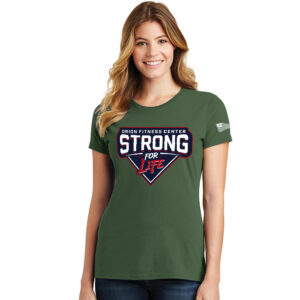OFC Ladies Fan Favorite Cotton Short Sleeve Tee-Olive (S, M, XL, 2x, 3x)