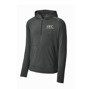 OFC Sport-Tek Men Sport-Wick Stretch 1/2-Zip Hoodie-Charcoal Grey