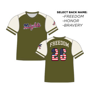 09. QCA Knights Military Appreciation Short Sleeve Jersey-Fabric M-Freedom, Honor, or Bravery