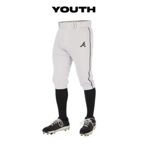 14. QC Area Knights YOUTH Champro Triple Crown 2.0 Knicker with Braid-White-Black