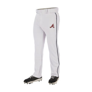 15. QCA Knights (Red-Black Logo) Champro Triple Crown 2.0 Open Bottom Pant with Braid-White-Black