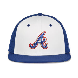 21. QCA Knights The A The Game GameChanger Perforated Cap-Pro Crown-Royal-White